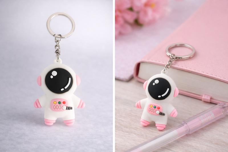 Cute Astronaut Keychain Pink and Blue Dual Color Adorable Spaceman Pendant Charm for Bags Keys Phones Perfect Small Gift for Birthday Holiday Party Favors Daily Decoration Accessory for Kids Adults Space Lovers Premium PVC 3.74 inches Cute Astronaut Keychain Pink and Blue Dual Color Adorable Spaceman Pendant Charm for Bags Keys Phones Perfect Small Gift for Birthday Holiday Party Favors Daily Decoration Accessory for Kids Adults Space Lovers Premium PVC 3.74 inches