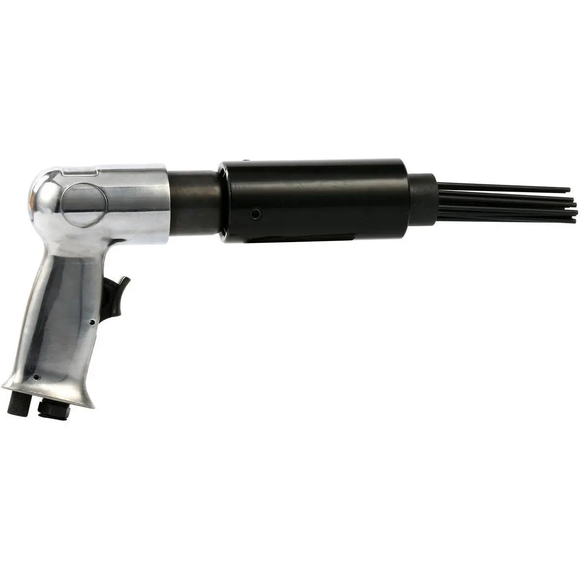 Pneumatic Air Needle Scaler Pistol Grip Rust Removal Tool| 19 Needles aluminum housing and needles for rust,, dirt, and weld slag removal