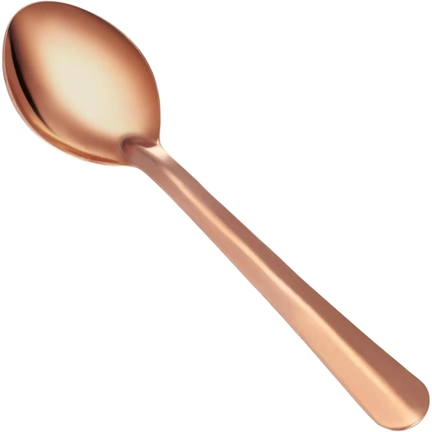 Coffee Spoons - 99% Pure Copper Handmade Bright Small Tea & Stirring Spoons For Espresso - Elegant Mini Utensils With Long Handle