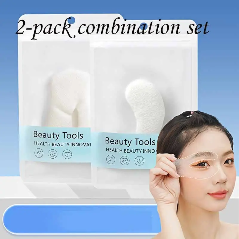 2 Pack Combo (200pcs) Disposable Ultra-Thin Eye Masks, Eye Mask Patches, Wet Application Makeup Cotton Pads, Facial Mask Paper for Skincare