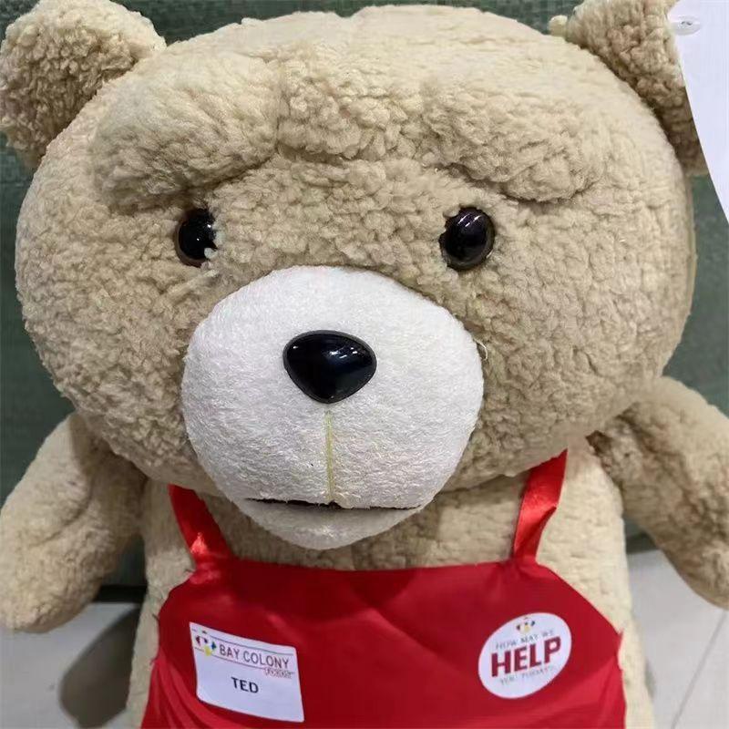 46cm TED Plush Movie Teddy Bear TED 2 Plush Toy In Apron Styles Soft Stuffed Animals Plush Dolls Animal for Kids Gift
