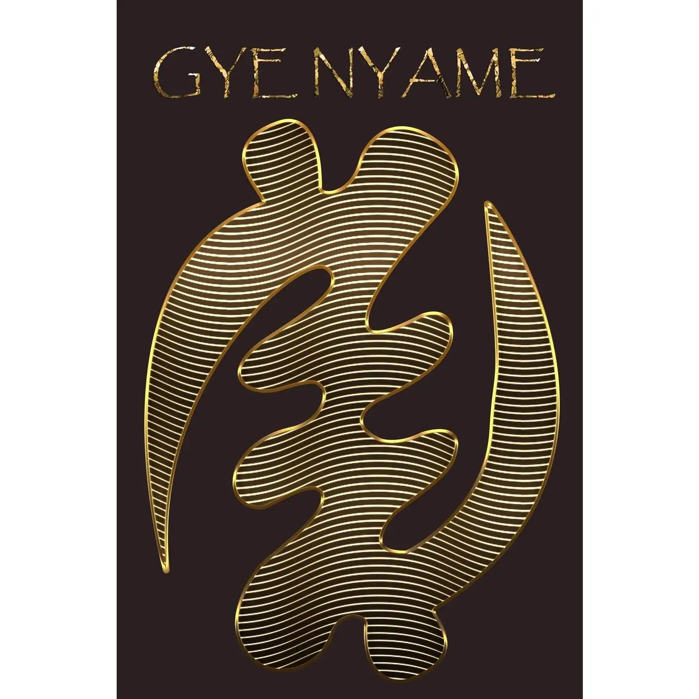 GYE NYAME:  Adinkra Blackberry Softcover Note Book Diary | Lined Writing Journal Notebook | 100 Cream Pages | Ghanaian Asante Religious God | Ghana   Symbols - Paperback