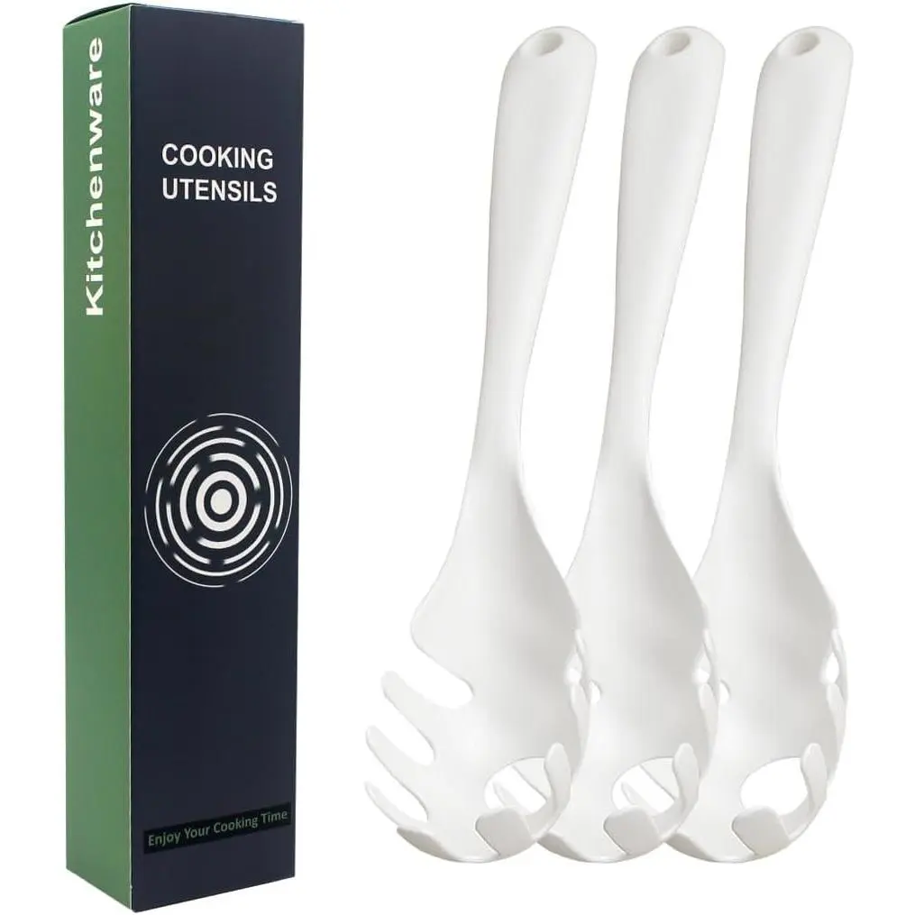 3 Pack of Pasta Fork, Spaghetti Server, Professional Pasta Server Spoon Heat Resistant Noodle Spoon