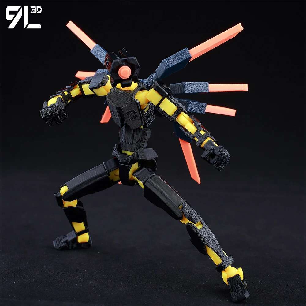 Lucky13 Dummy13 Ultrakill V1 Series Anime Characters-3D Printed Multi-Jointed Deformable Body Posing Model Multi-color Toys Gift