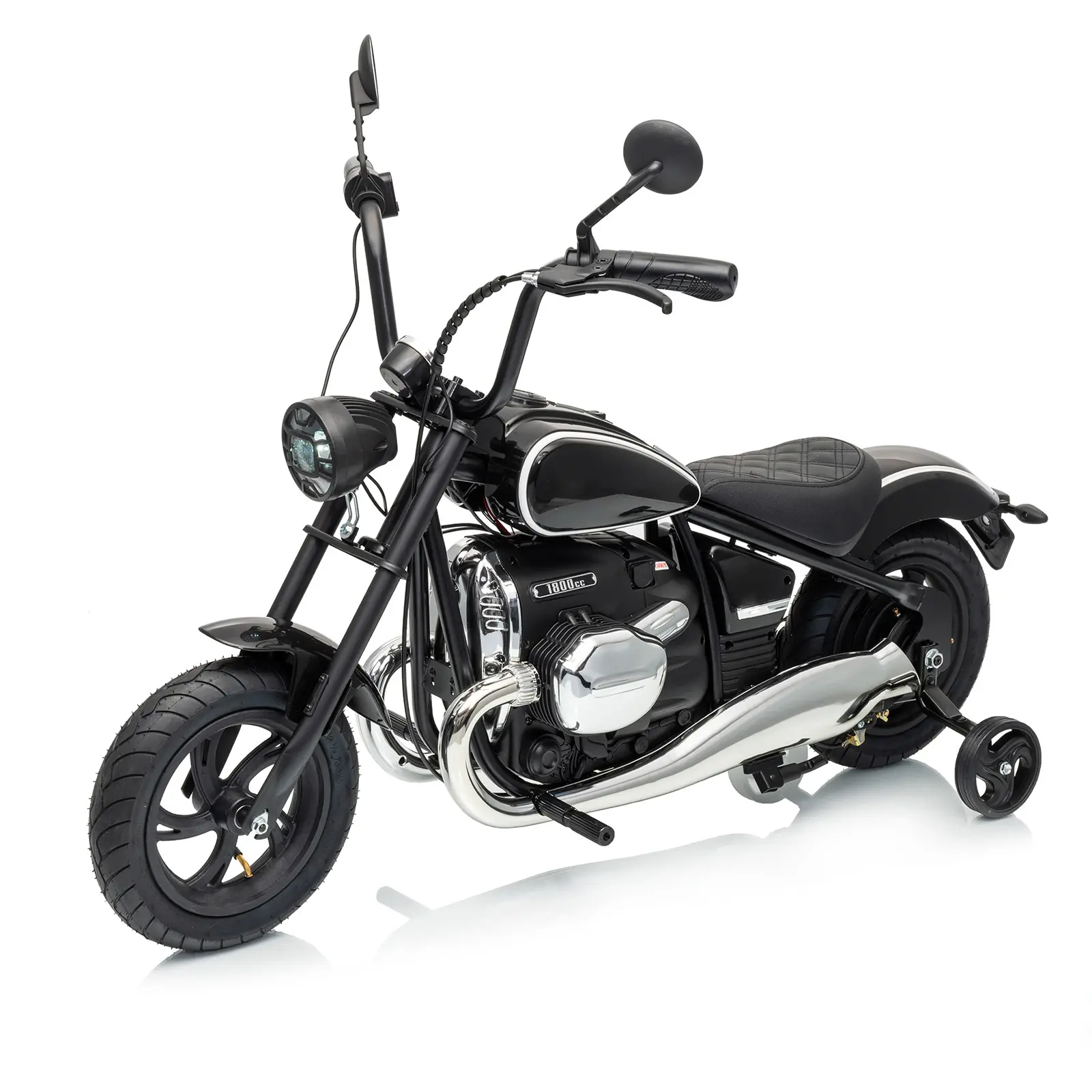 24V Electric Ride On Motorcycle for Kids, Electric Dirt Bike with Removable Training Wheels for Kids 6-12, Ride on Toy for Boys & Girls