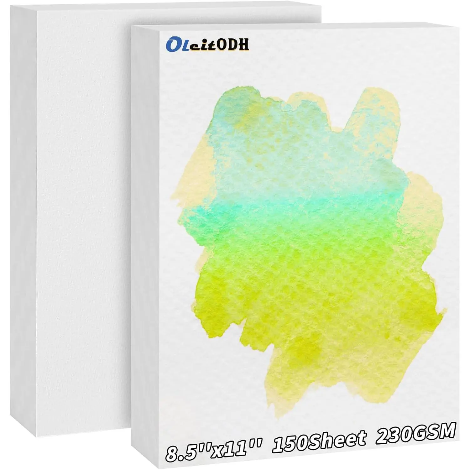 150 Sheets Cotton Watercolor Paper Bulk -230GSM 8.5 x 11 inch Art Paper for Painting & Craft, Fits Finger Paints, Watercolor, Tempera, Drawing, For Art Room & Home School Crafts