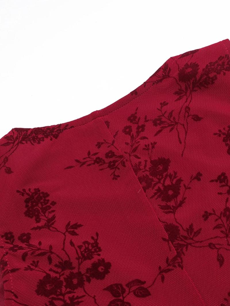 Women's Floral Print Deep V Neck A Line Dress, Elegant Sleeveless Plunge Neck Bodycon Long Dress, Ladies Summer Clothes for Party Holiday Wedding Guest, Summer Dresses