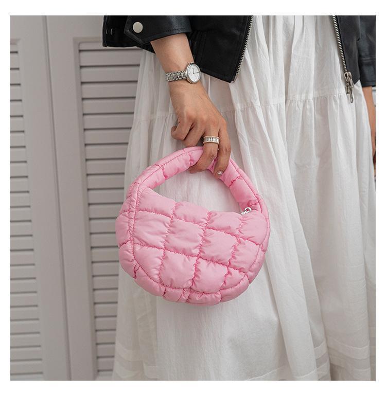 Fashion Quilted Shoulder Bags for Women Handbag Mini Cloud Pleated Bags Puffer Dumpling Bag Luxury Tote