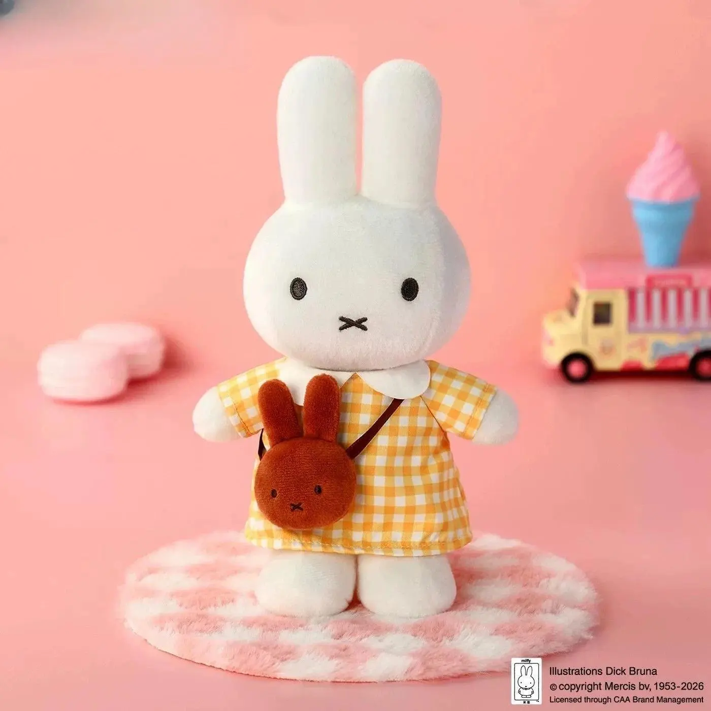 Anime Miffy Travel Plush Trendy Fun Doll Girls Appease Rag Doll Birthday Gift Lovely Kawaii Cute Personality Interesting Sweet