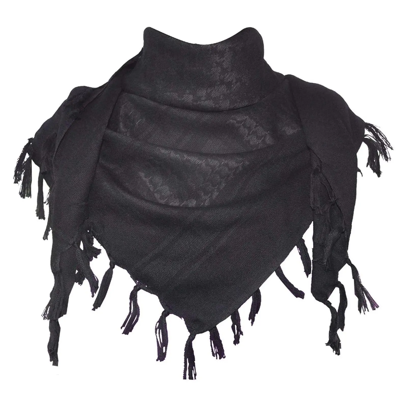 Cotton Shemagh Keffiyeh Tactical Desert Scarf Head Neck Wrap with Tassels for Men WomenGift