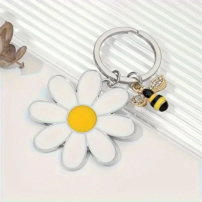Personalized Birth Flower Charm Keychain for Women, Cute Engraved Pendant in Silver-Tone, Customizable Birthday Gift Idea, Birthday Gift Ideas, Engraved Charm, Customizable Keychains, Floral, Handmade Keychains