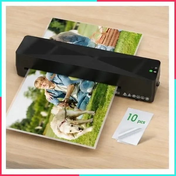 A4 Laminator Machine with 10 Laminating Sheets