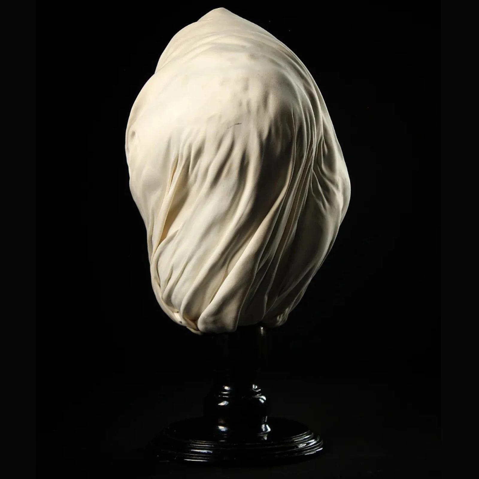 Creepy Nun Resin Statue Halloween Skull Transfiguration Sculpture for Home Decor Unique Artistic Horror Figure Desktop Ornament