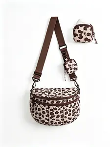 1pc Women's Quilted Shoulder Bag, Comes with Same Color Mini Bag, Adjustable Wide Shoulder Strap Design, Essential for Commuting, Sports, Shopping, and Short Distance Travel.