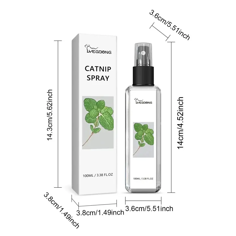 Catnip Spray for Cats, Natural Catnip Mist, Cat Attractant Spray for Scratching Posts, Cat Toys, Cat Beds & Furniture Training