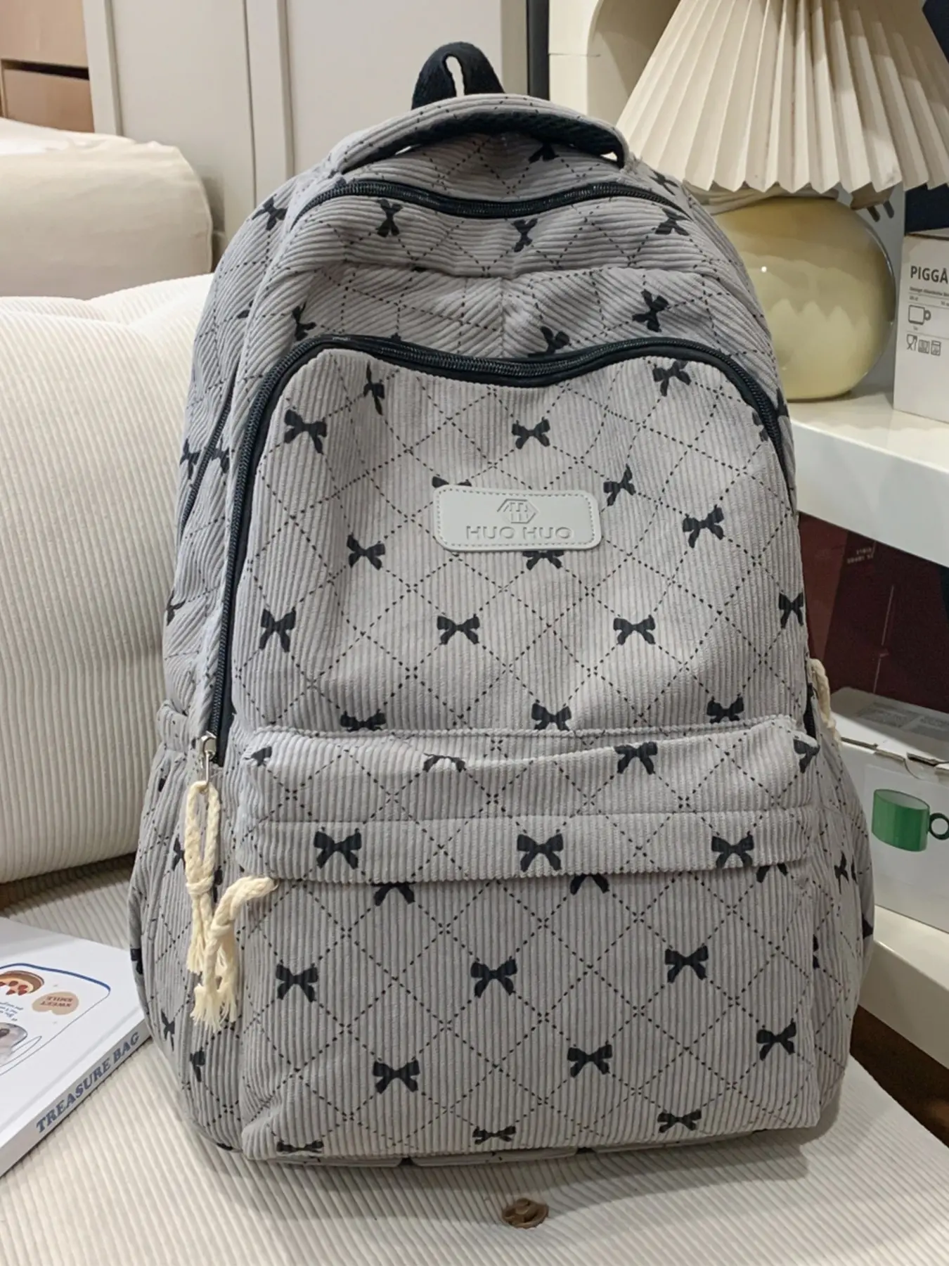 Butterfly Print Backpack, Large Capacity Student Bag, Lightweight Simple Travel Backpack, Sweet Versatile Fashion Bag