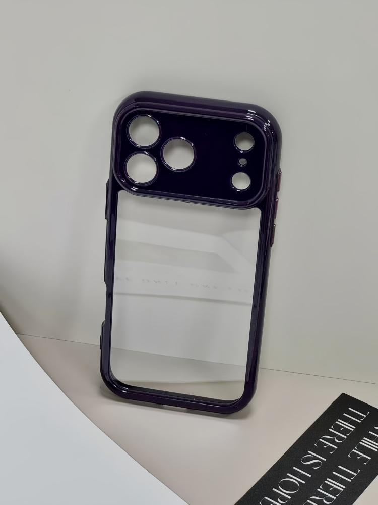 Premium Large Camera Window Clear Phone Case for iPhone 17 Pro Max/16 Plus/15 14 13 12 Pro, Soft TPU Bumper Anti-Scratch Shockproof Protective Cover in Multiple Solid Colors