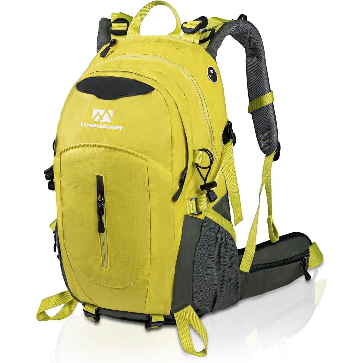 outdoor sports Farmer&Donkey Hiking Backpack, 40L Waterproof Camping Backpack with Packable Back Panel & Rain Cover, Men Women Rucking Backpacking Backpack Outdoor Sport Lightweight Travel Daypack for