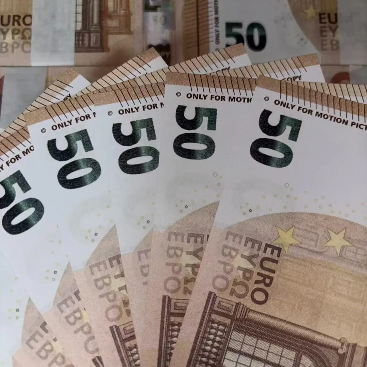 Euro Paper Money Props 50 Euro (100 Sheets Per Set), Ideal for Rituals, Wealth Attraction, Film Productions, Video Props