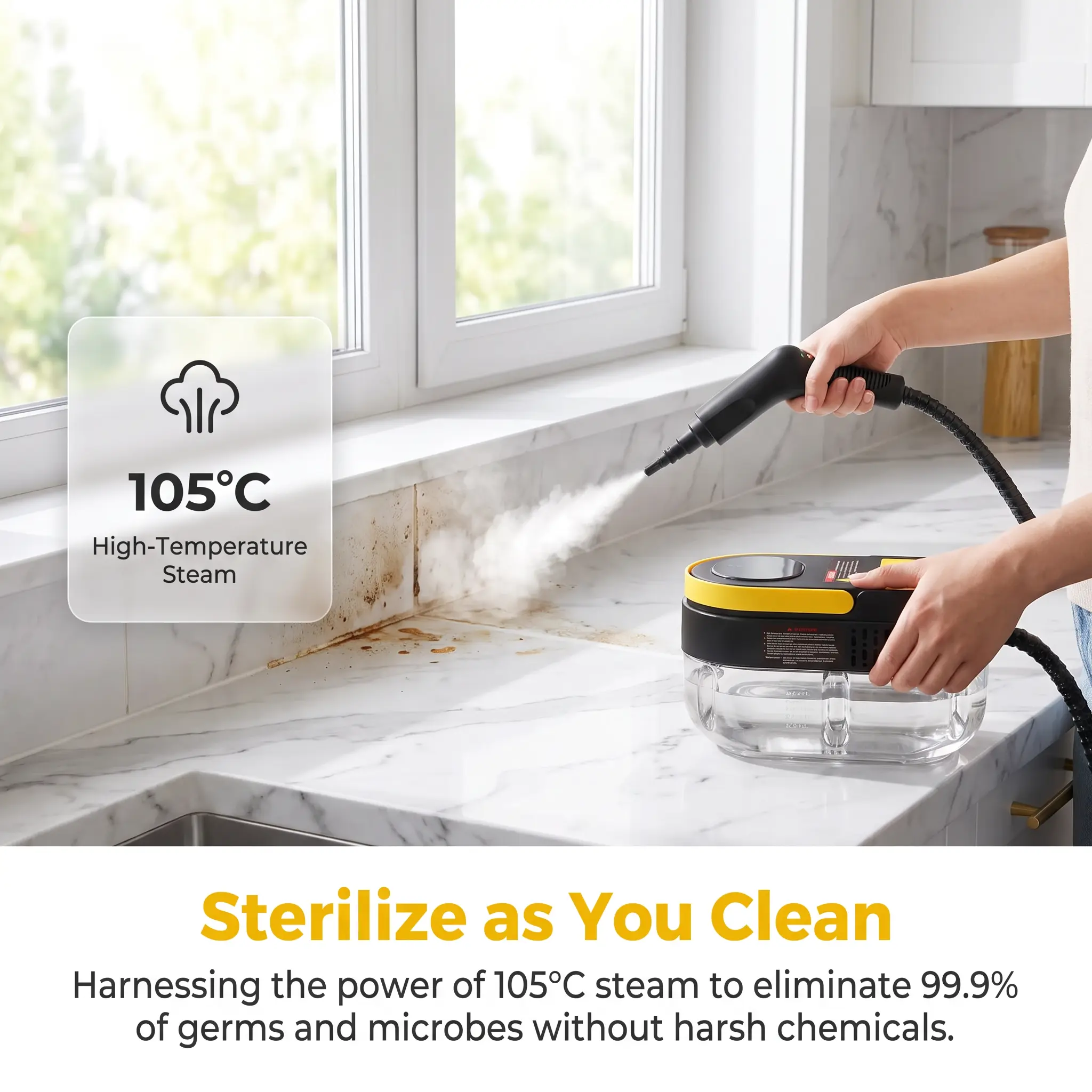 The Ultimate CleanTok Hack! Portable Steam Cleaner for Home, Car Detailing, Tile & Grout
