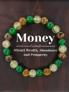 Natural Crystal Bracelet for Wealth and Prosperity, Lucky Stones, Quartz, East Turquoise, Peacock Stone, Perfect Gift for Friends