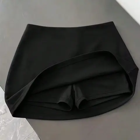 Women's Summer High-Waisted Mini Skirt, Stretchy Breathable, Waist-Cinch Slimming, Casual Short Skirt for Daily Use, Parties, Dating, Shopping