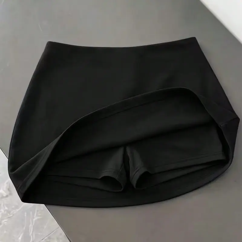 Women's Summer High-Waisted Mini Skirt, Stretchy Breathable, Waist-Cinch Slimming, Casual Short Skirt for Daily Use, Parties, Dating, Shopping