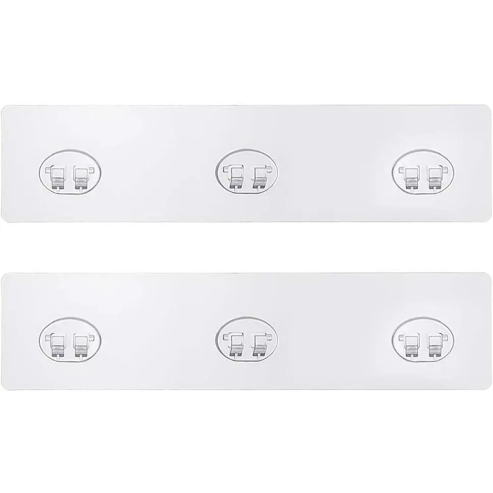 2pcs Shower Caddy Adhesive Replacement Shower Shelves Adhesive Strip Pad Shower Organizer Sticker Replacement Bathroom Heavy Duty Strong Sticky Wall Adhesive