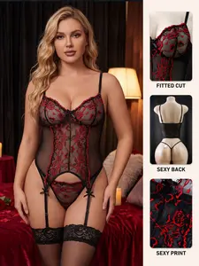 Women's Sexy Seamless Braided Lingerie Set, Perfect for Private Parties & Valentine's Day Gifts, Chic Sleepwear for Adults