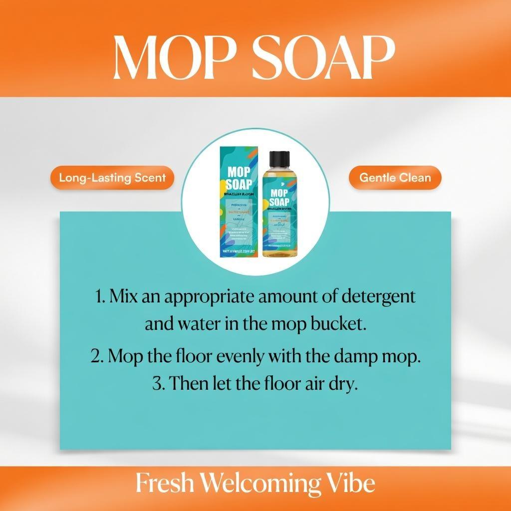 Scented Mop Cleaner Floor Solution - Multi-Surface Stain Remover, Long Lasting Fresh Aromatherapy Fragrance, Safe for All Floor Types