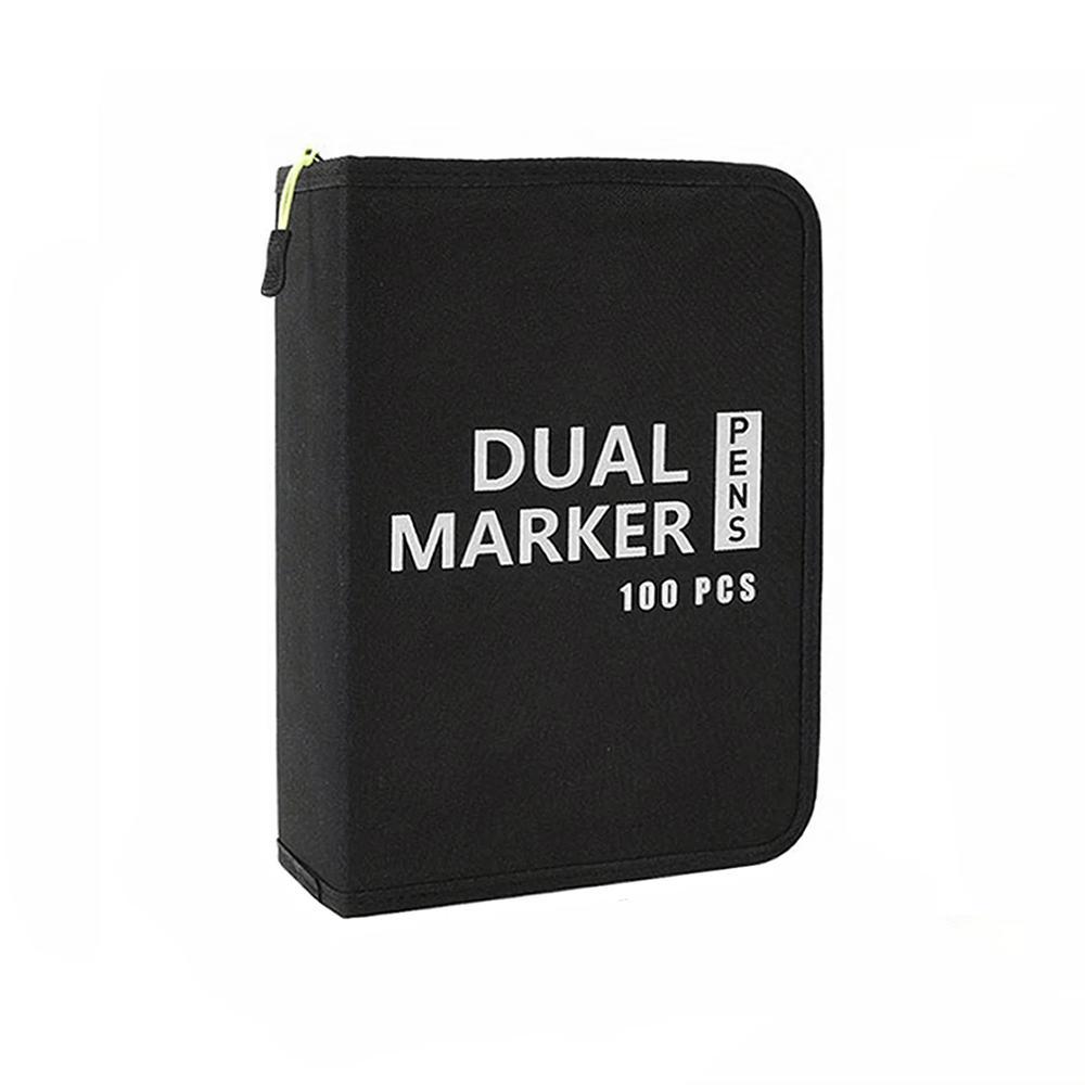 72/100/120/168 Color Dual-Ended Markers Art Brush Set Art Materials for Children, Professional Drawing and Doodling Supplies for School and Home