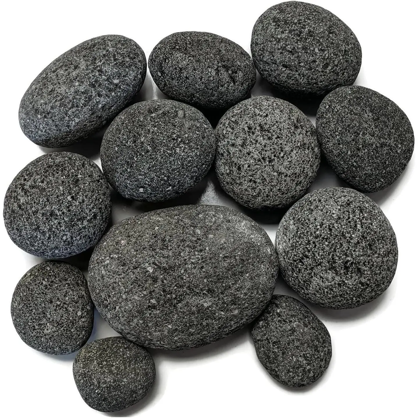 Natural Tumbled Lava Stones for Gas Fire Pit and Fireplace | Extra Large (3"–5") | Smooth Round Volcanic Rock | 10 Lbs