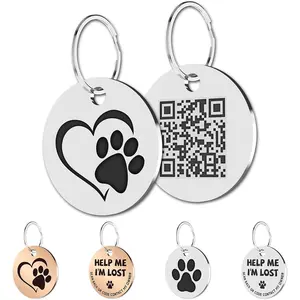 Stainless Steel QR Code  ID -  &  Tag -  Profile - Scan QR Receive  Location Alert Email
