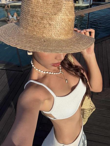 Seashell Starfish Necklace for Women Conch Shell Summer Pearl Beach 14k Gold Layered Dainty Choker