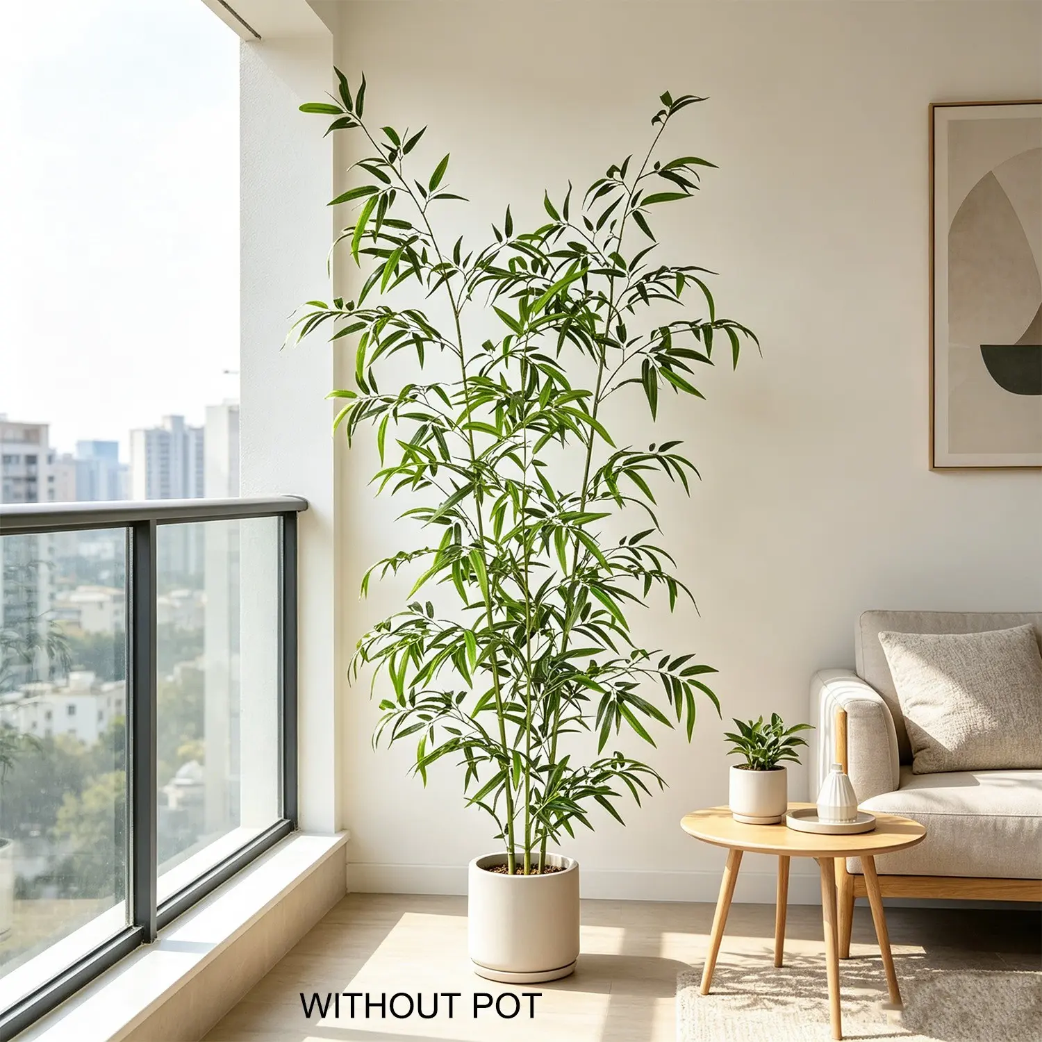 130-210cm Artificial Bamboo, Indoor Outdoor Decor, Garden Arrangement, Living Room, Balcony, Office, Modern Style Decoration