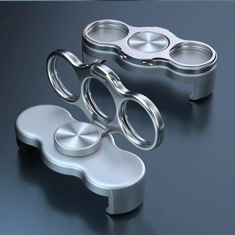 Three-Finger Phone Stand, 360-Degree Rotation, Ultra-Thin Design, Tiktok Trend, Asmr Sound Relief, Horizontal Vertical Support, Ideal for Students