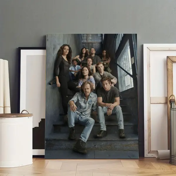 TianSW Shameless Season 10 Artwork Christmas Art Print Pattern, Modern Wall Decor Posters, Frame-Option (Framed or Unframed) for Home Decoration