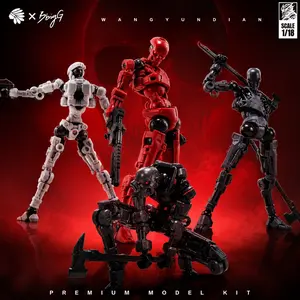 2-Pack 1/18 Scale Sci-Fi Mecha Model Kit, High Mobility, Includes Replacement Parts & Display Stand, 5 Color Options, Adult Collectible