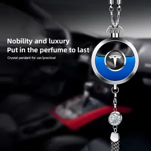 1Pcs Car Perfume Pendant Air Freshener Hanging Perfume Diffuser For Tesla Model 3 Model S Model X Model Y Cybertruck Roadster SpaceX