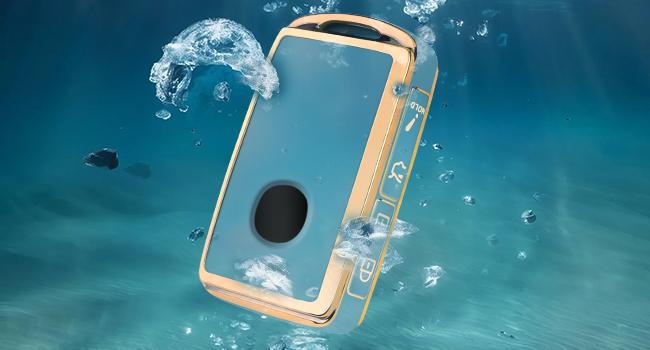 for Mazda Key Fob Cover,Compatible with Mazda 3/6/3 Hatchback/CX-5/CX-6/CX-9/CX30/CX-50/CX-70/CX-90,4 Buttons TPU Key Cover with Golden Edge (A-Green)