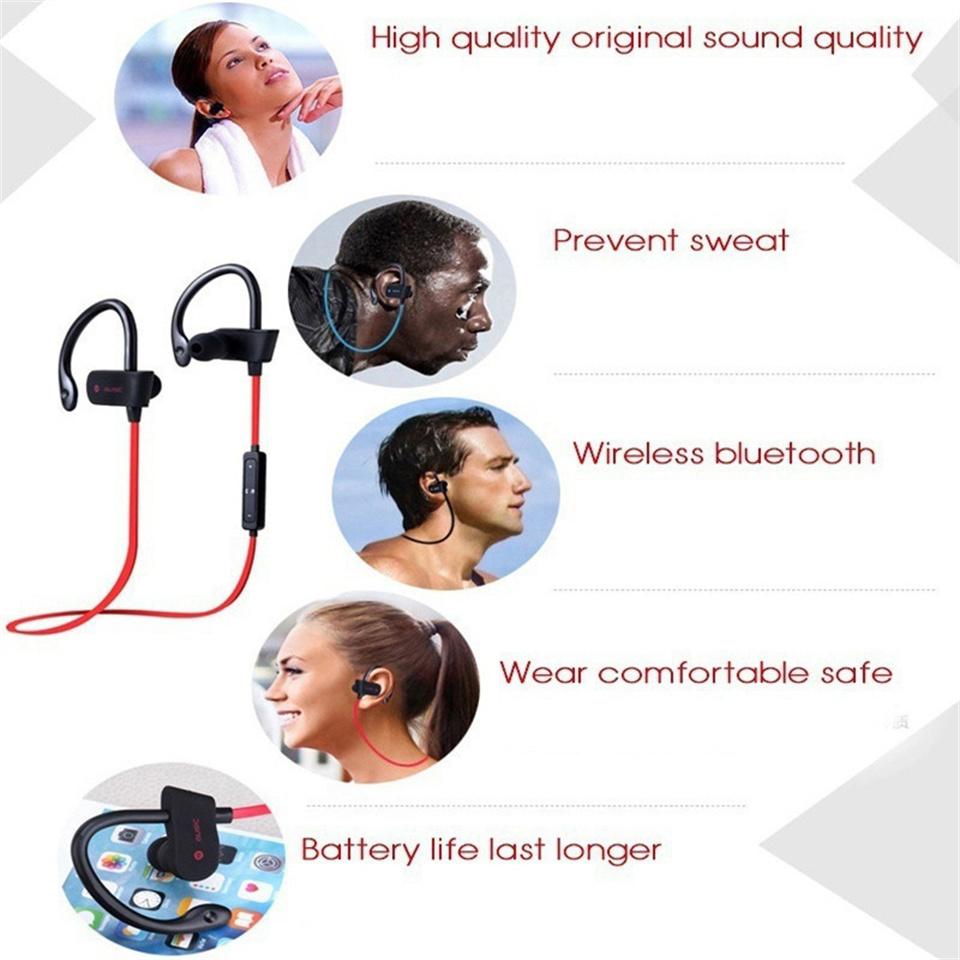 Wireless Bluetooth Headphones Stereo Hook Headset Music Sport Earphone Gaming Handsfree Earphone for All Smart Phones