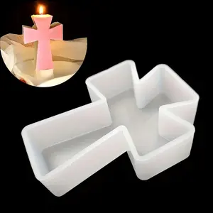 Cross Silicone Mold – Heat Resistant & Easy-Release for Resin, Soap, Candle & Plaster, High-Detail Craft Mold, Handmade, DIY