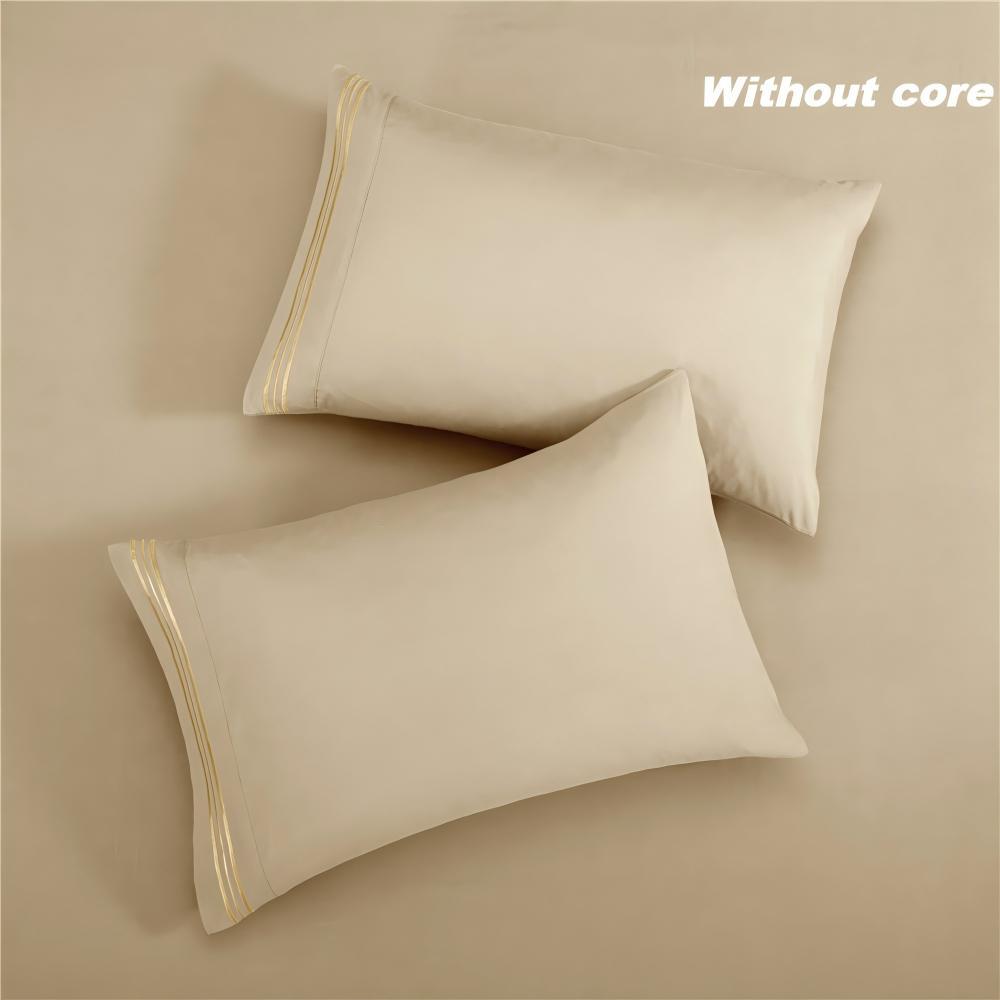 Solid Color Bedding Set, 1 Set Including Flat Sheet & Fitted Sheet & Pillowcase without Core, Soft Comfortable Bedding Set for Bedroom, Guest Room, Hotel, Soft Breathable Sheet