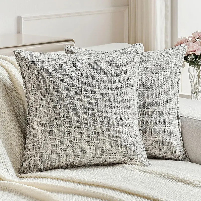 New coarse yarn bamboo texture chenille pillowcase Nordic style cushion cover