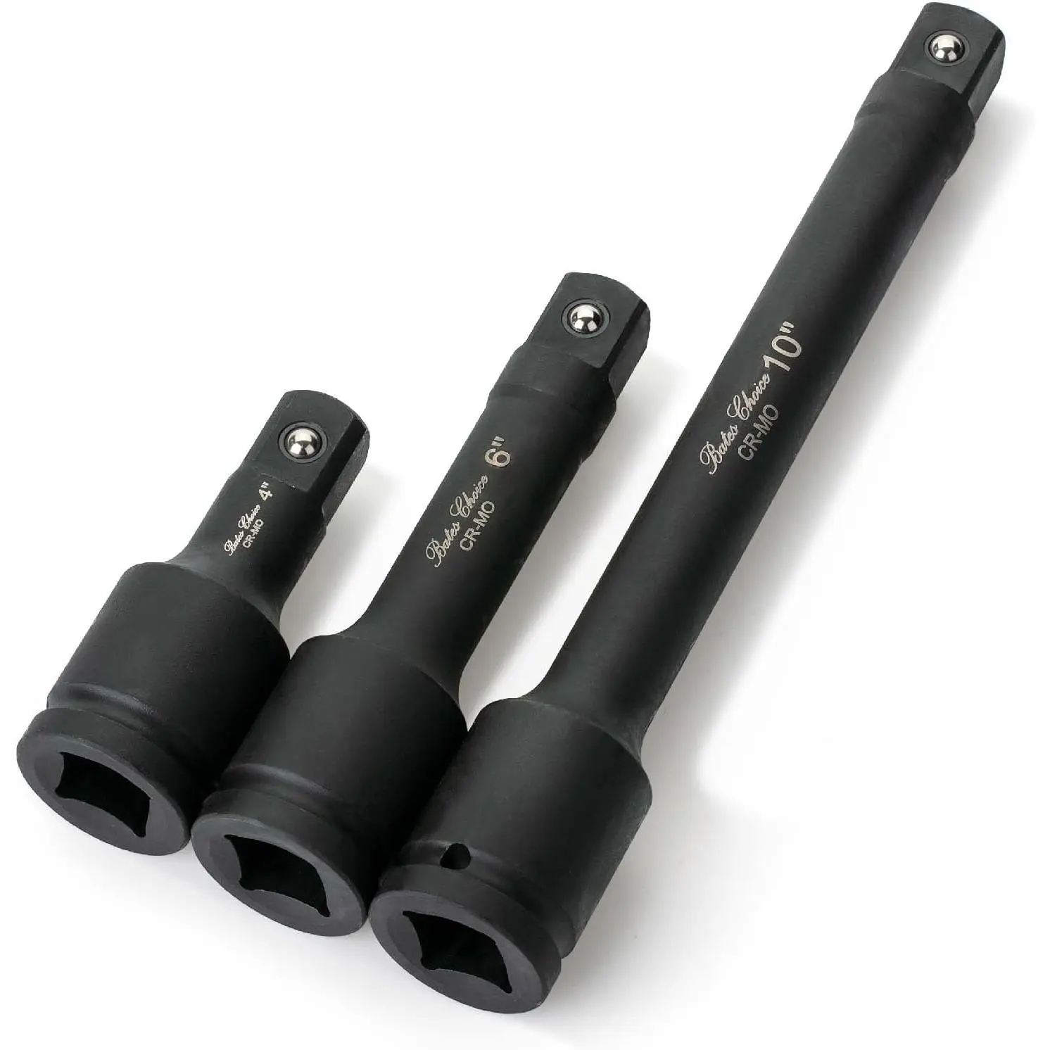 - Drive  Extension Bar Set, 3/4" Drive, 3 count, 4", 6", 10", Ratchet Extension Bar