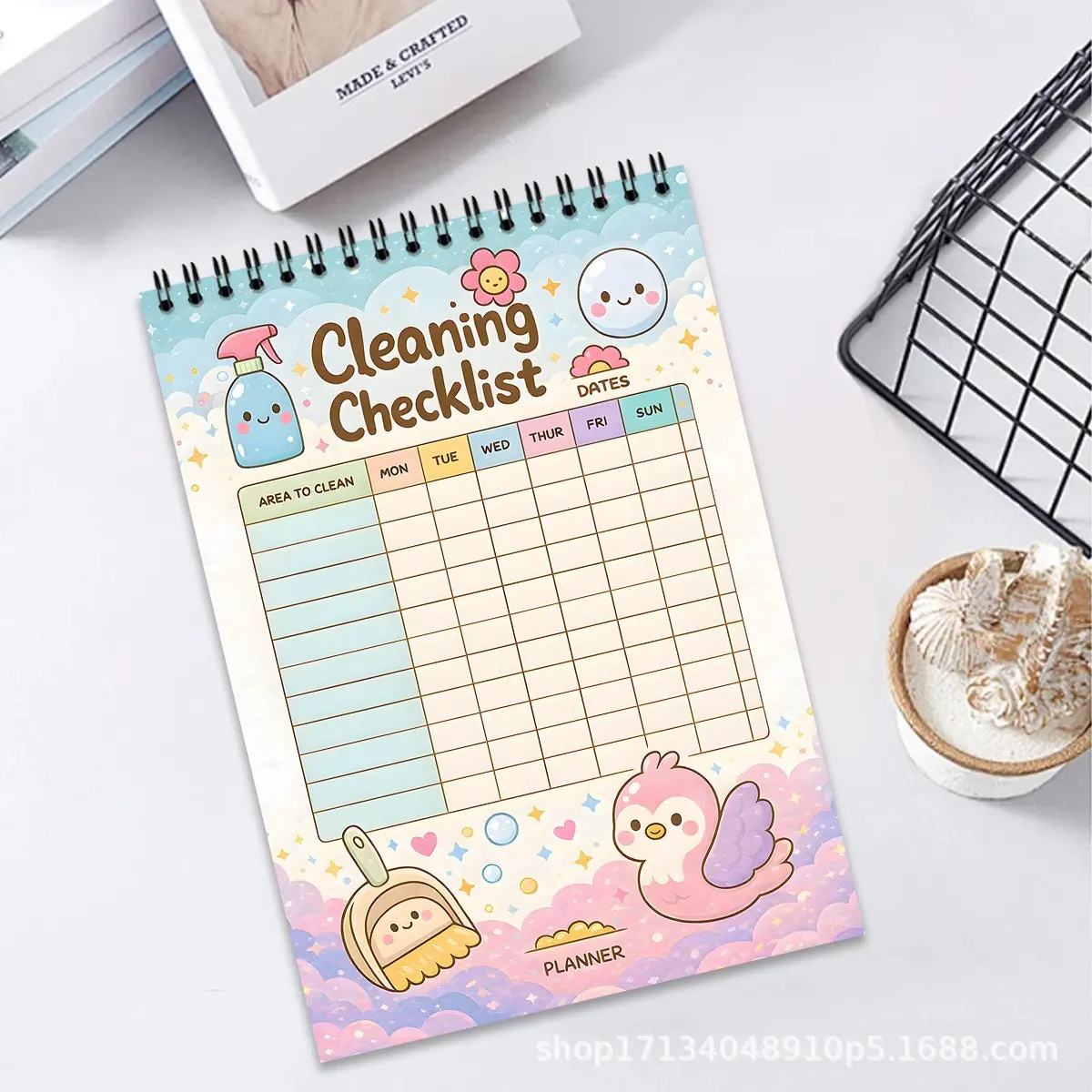 A5 Multifunctional Planner Notebook, 50 Pages, Daily Schedule Planning, Writing Journal, Coloring Drawing, All-In-One Notebook