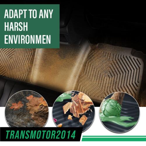 TPE Car Floor Mats Rubber Liners Fit For 1999-2006 Chevy Silverado/GMC Sierra Crew Cab,All Weather Floor Mats Rubber Liners,Waterproof Anti-slip Durable Floor Mats Protector