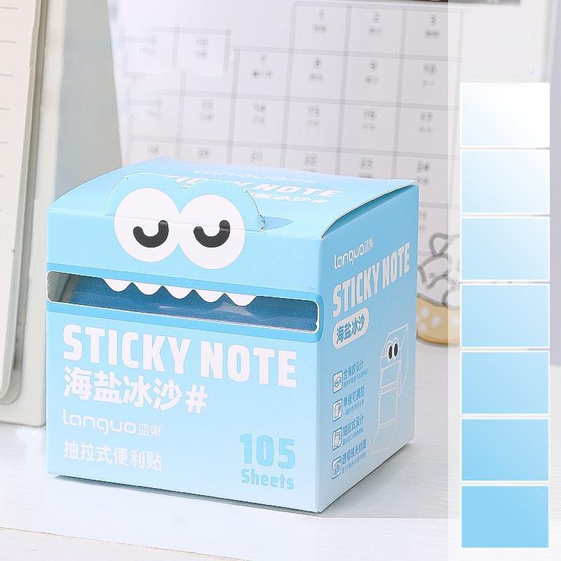 Random Color Cute Monster Pattern Sticky Notes, 105pcs/box Creative Multi-Purpose Sticky Notes, Sticky Memo Pads for Home, School and Office, Sticky Labels #GLOBAL PICKS