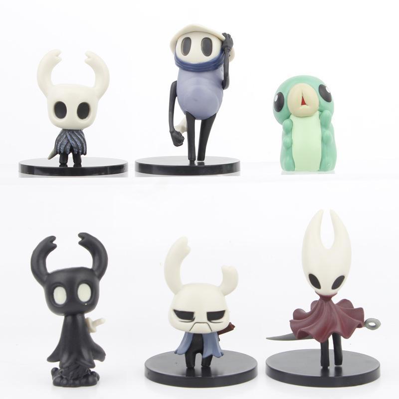 6pcs/set Hollow Knight Action Figure PVC Doll Game Anime Collection Model Toys