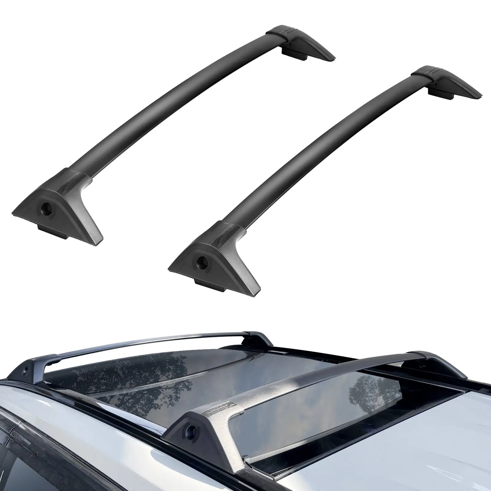 【DealsForYouDays】VEVOR Roof Rack Cross Bars, Compatible with Toyota RAV4 2020-2023, 160lbs Load Capacity, Aluminum Anti-Rust Crossbars with Locks, Rooftop Cargo Bag Luggage Carrier (Not Fit for Adventure/TRD Off-Road)